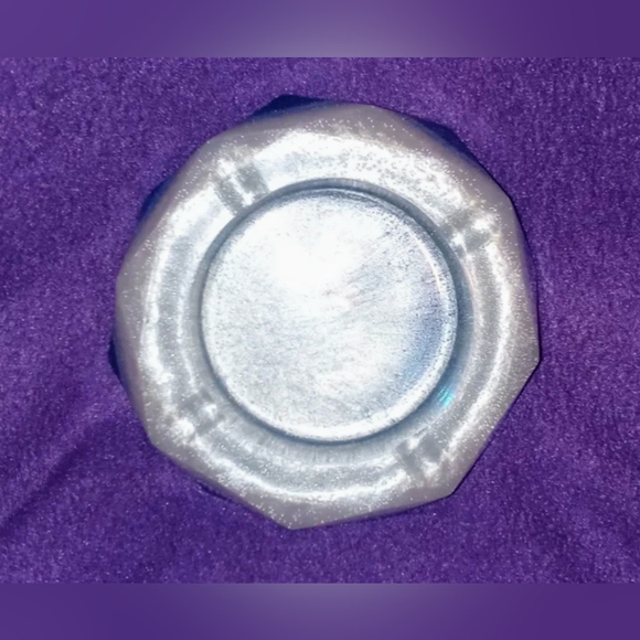 Colorful Ashtray by: "Glitter Shack" Blue and frosted color Epoxy Resin - Picture 3 of 4